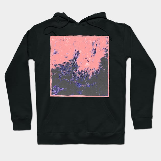 Citywave through Window in Rose Foam Hoodie by BlackArtichoke